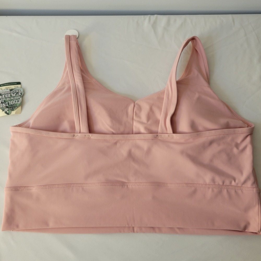 Duluth Armachillo Cooling Longline Bra Womens 2X Pink Medium Impact 32627 - Picture 4 of 8